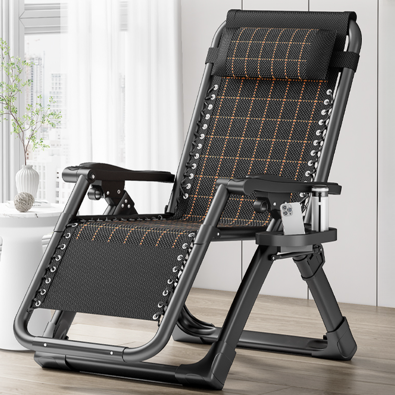 Space-saving Cushioned Arm Recliner with Headrest and Cup Holder Storage