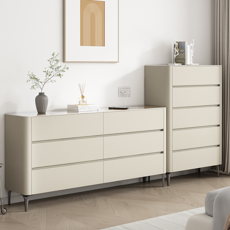 Art Deco Timber Horizontal/Vertical Console Dresser/Lingerie Chest in White with 6 Drawers/9 Drawers/3 Drawers