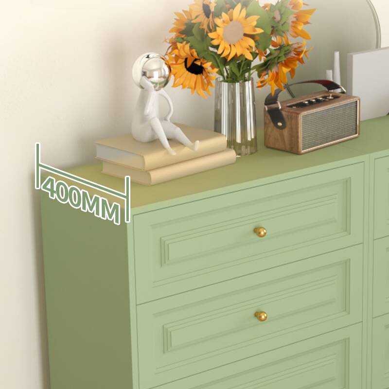 Lime Green Trendy Metal Semainier/Console Dresser, Size 40 x 40 x 110 cm-  OZ-Home-Hub