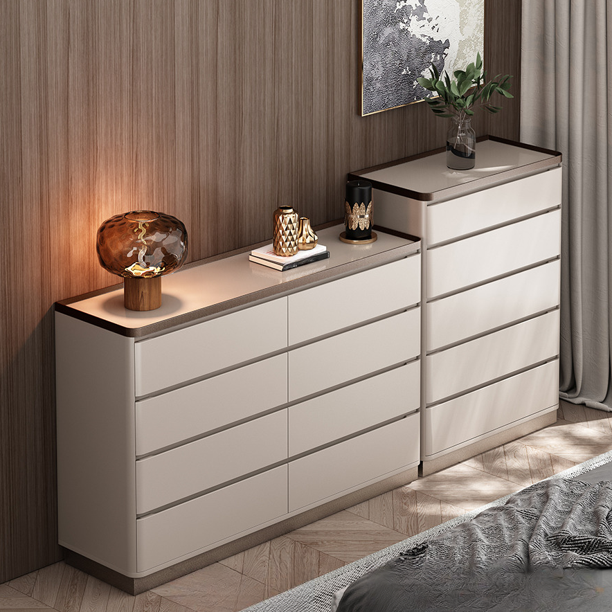 Simplistic Gray Reclaimed Wood Horizontal/Vertical Double Dresser/Lingerie Chest/Bachelor Chest with 8 Drawers/6 Drawers/5 Drawers