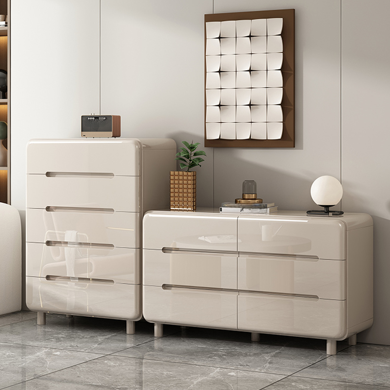 Off-White Simplistic Reclaimed Wood Double Dresser/Bachelor Chest/Lingerie Chest with 7/9/6 Drawers in Horizontal/Vertical Orientation