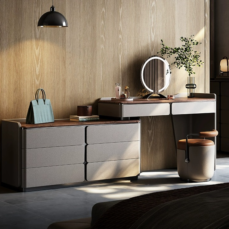 Scalable 2-in-1 Makeup Vanity Set for Sleeping Room