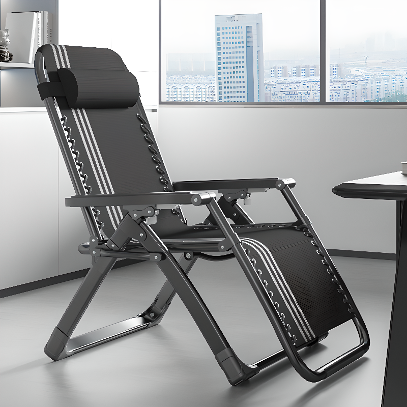 Fold Away Lime Green/Azure/Cocoa Detachable Cushion Recliner Chair with Locking Back Angle, Metal Standard (No Motion) Base and Headrest