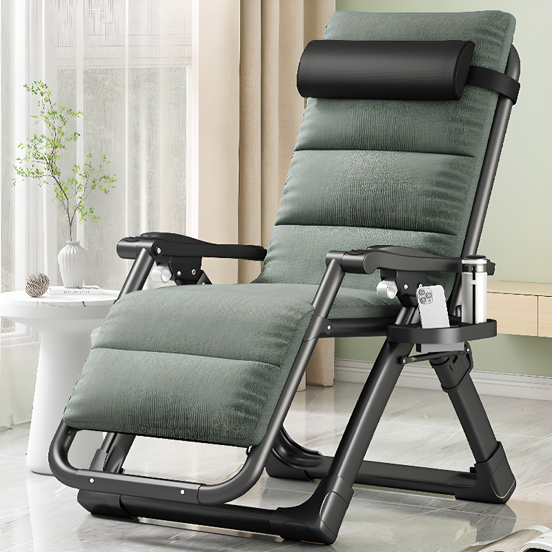 Space-saving Arm Recliner with Headrest and Cup Holder
