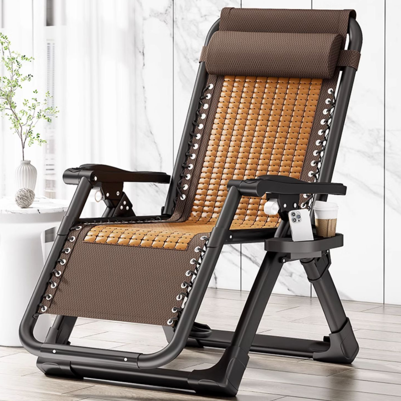 Space-saving Arm Recliner with Headrest and Cup Holder Storage