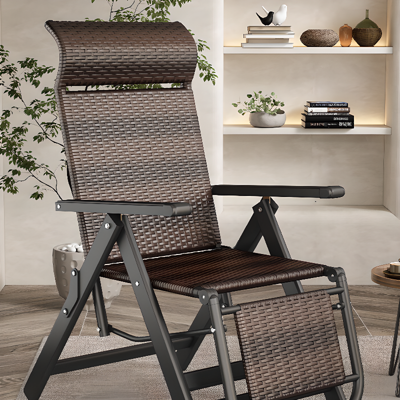 Grey Alloy Arm Recliner with Non Rocking Base, Lumbar Support, Locking Back Angle, Stitch-tufted Detail, and Removable Back