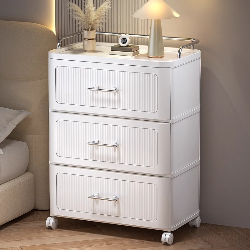 Simple Plastic & Acrylic Bachelor Chest/Lingerie Chest with Caster Wheels