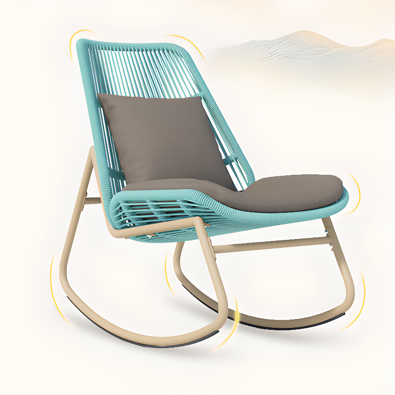 Auburn Simple Willow Porch Rocker, Water Proof