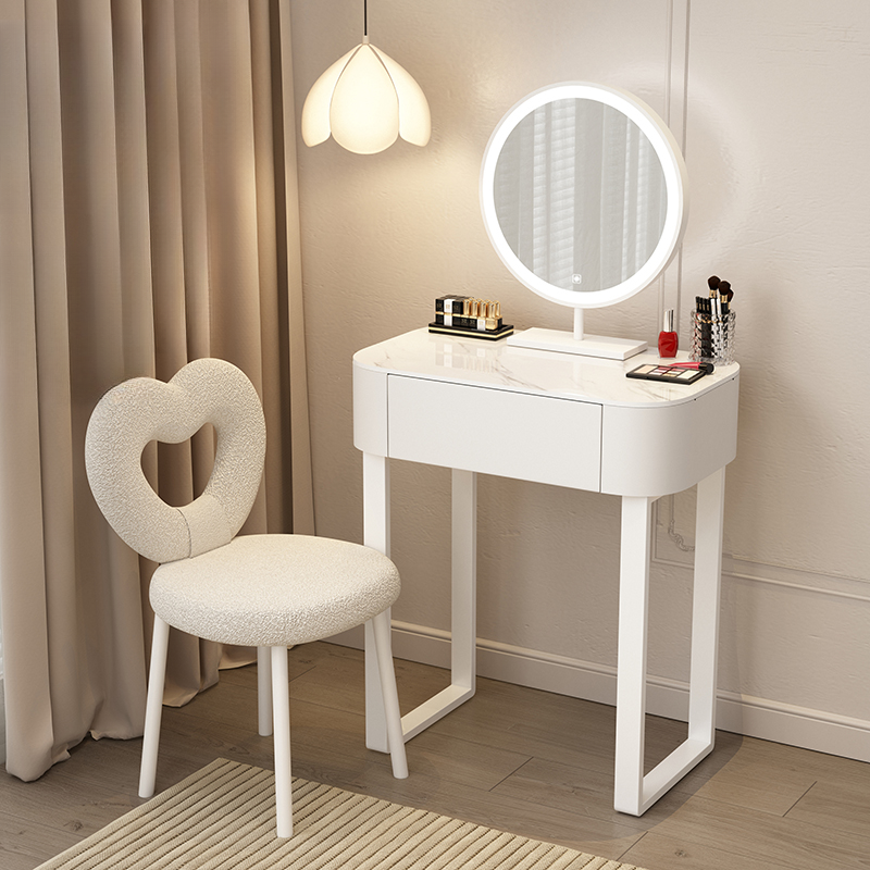 Multi-Purpose Vanity Set with LED Lighting, Push-Pull, and Adjustable Brightness