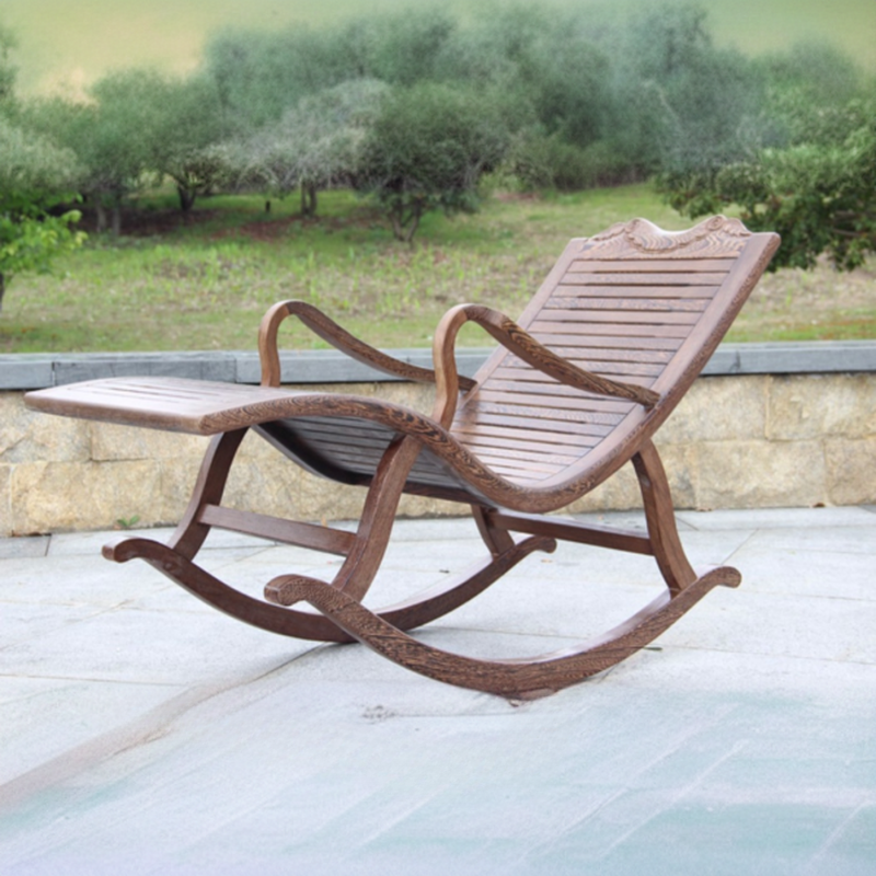 Craftsman Lumber Porch Rocker with Track Arm