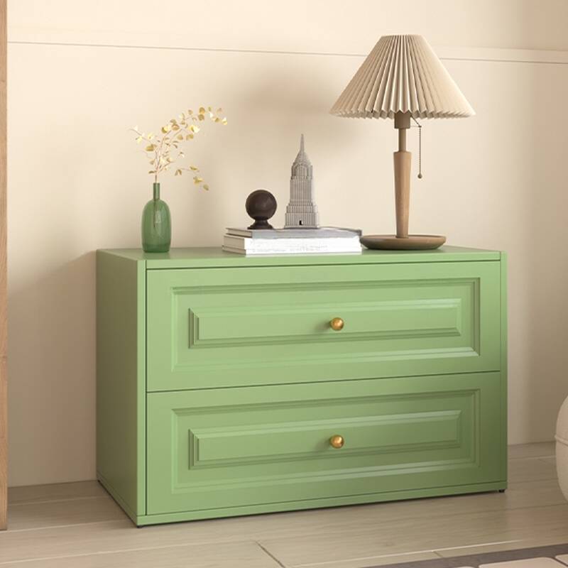 Trendy 5 Tiers/4 Tiers/3 Tiers Lime Green Steel Double Dresser, Size 80 x  40 x 52 cm, Number Of Drawers 2- OZ-Home-Hub