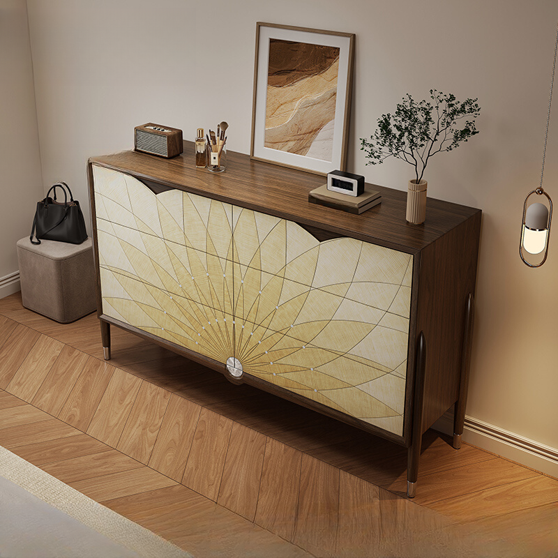 Auburn Simple Solid+Manufactured Wood Double Dresser with 3 Tiers, 6 Drawers, Horizontal Orientation