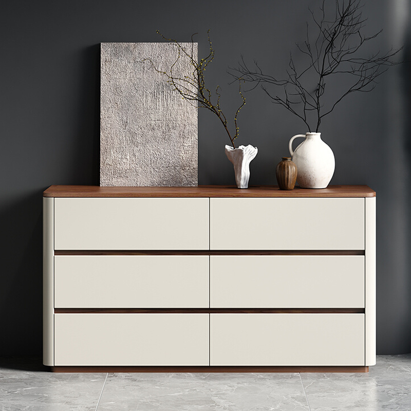 Beige Simple Double Dresser with 3/4/5 Tiers Options