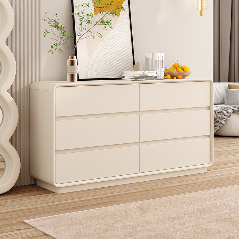 Horizontal/Vertical White Console Dresser/Lingerie Chest in Timber with 6 Drawers/8 Drawers/5 Drawers in a Trendy Style