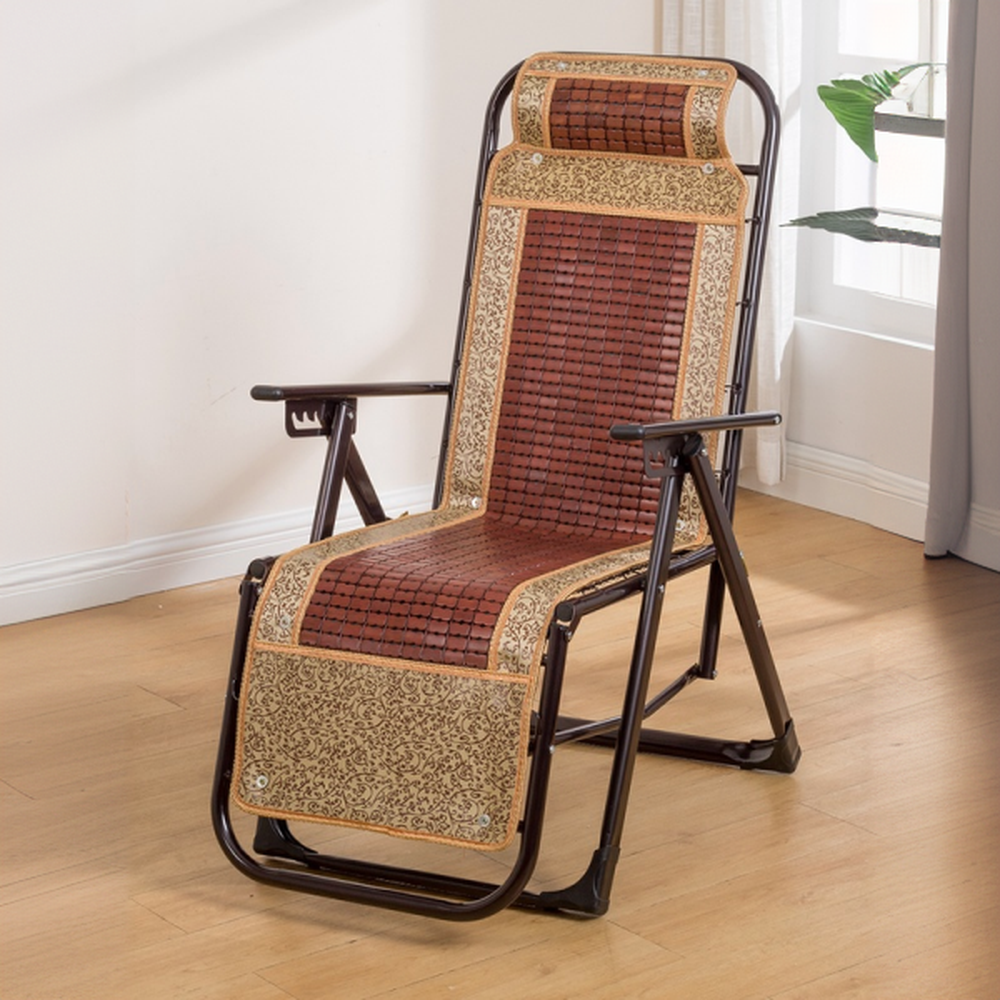 Trendy Alloy Arm Recliner with Non Rocking Base, Pillow, Locking Back Angle, and Independent Foot Movement