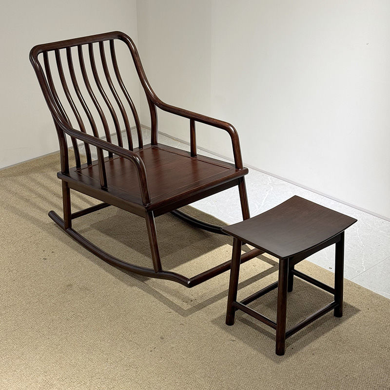 Minimalist Upholstered Chairs for Front Porch with Recessed Arm & Pillow, Upholstered