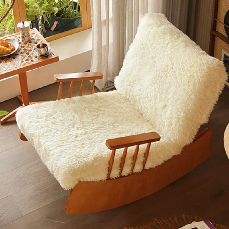 Simple Upholstered Rocking Seat, Scratch-tolerant and Padded