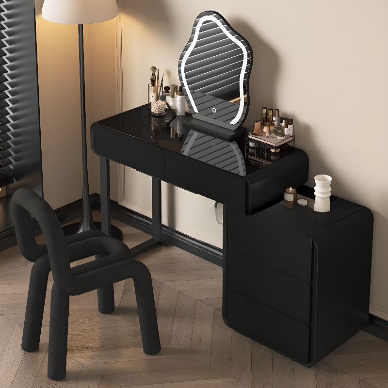 Scalable Multi-Purpose Vanity Set with Lighting, Push-Pull, and Adjustable Touch and Brightness
