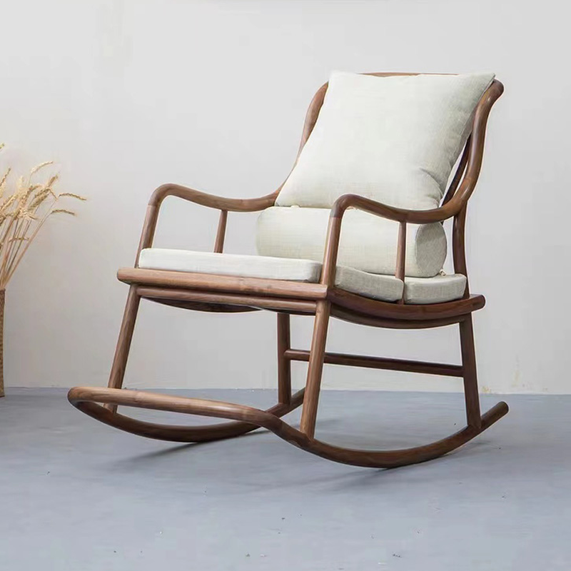 Auburn Simple Lumber Rocking Chair with Track Arm