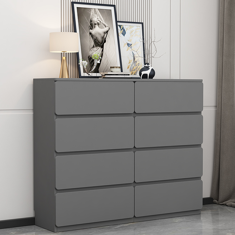 Simple Dove Grey Manufactured Wood Console Dresser/Bachelor Chest with 3/4/5 Tiers