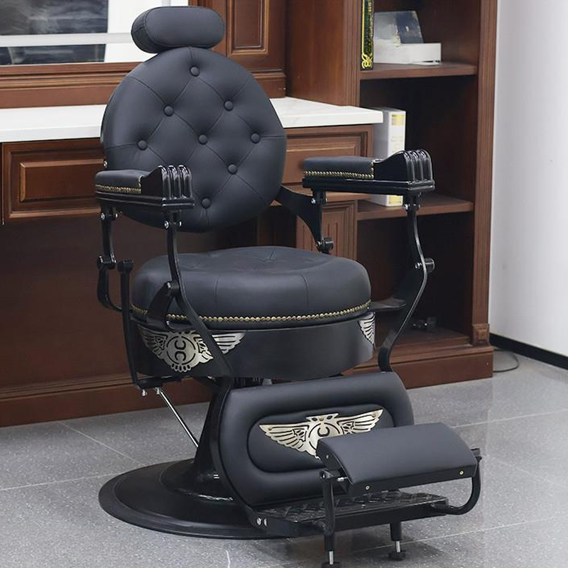 Stain Resistant Barber Chair with Adaptable Backrest