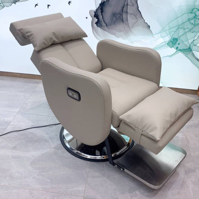 Stain Resistant Motorized Reclining Barber Chair