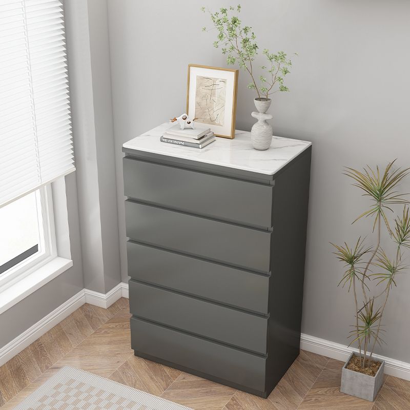 Vertical/Horizontal Gray Double Dresser/Bachelor Chest/Semainier with 5 Drawers/3 Drawers/8 Drawers in a Modern Style
