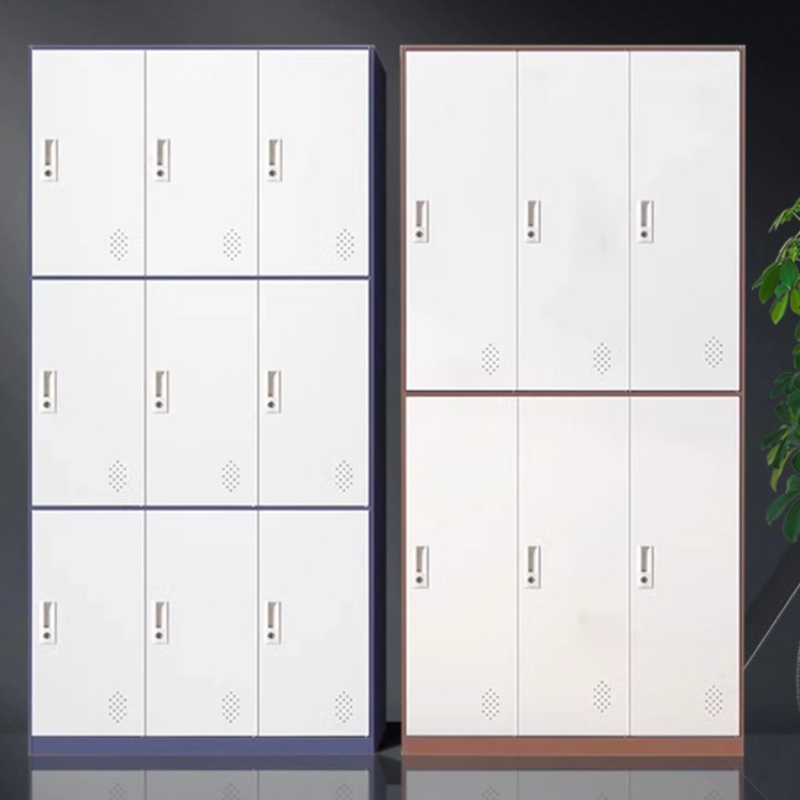 3-Wide/2-Wide Steel 2-tier/3 Tiers/4 Tiers Key Lock Gym & Locker Room Lockers with Ventilated and 2 Compartments/Six Compartments/4 Compartments, Shoe Storage Included/Not Included