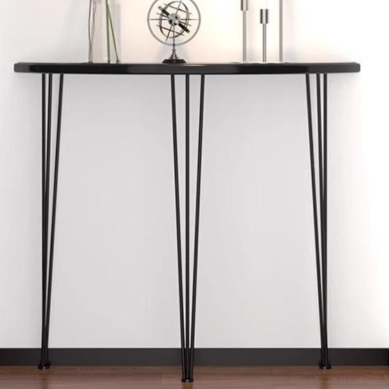 Timber Three Legs Semi Circle Hallway Table