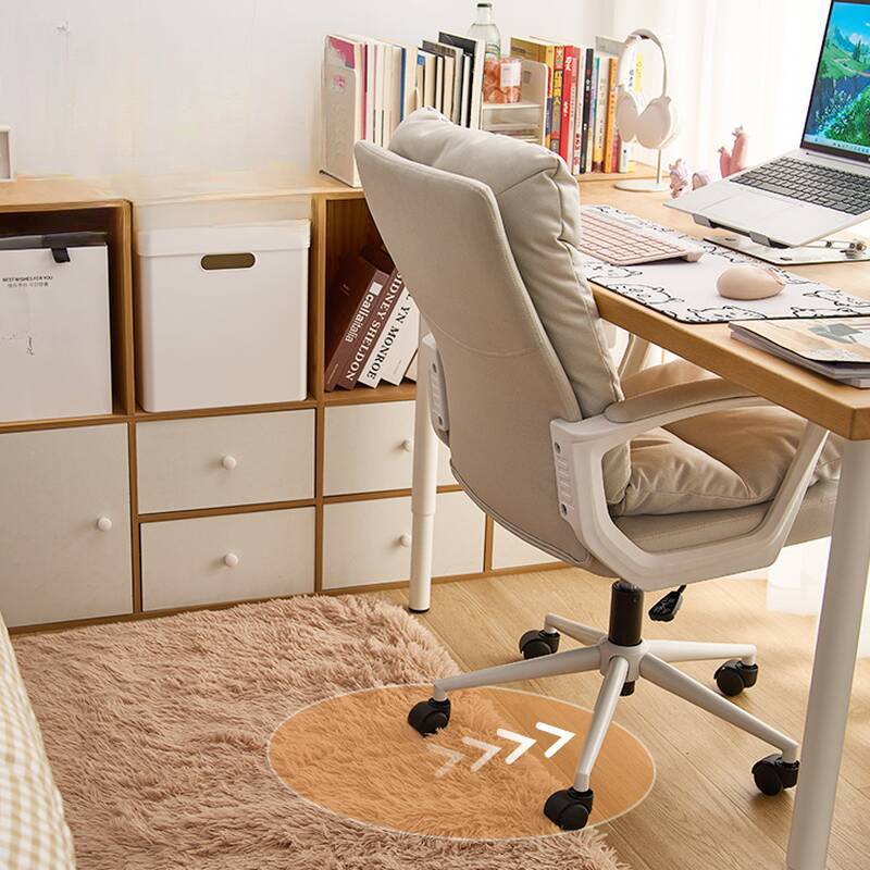 Ergonomic Office Desk Chairs in Hideskin with Armrest, Wheels, Tilt Lock, Adjustable Back Angle