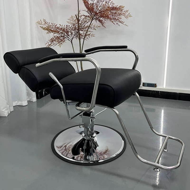 Scratch-proof Reclining Barber Chair with Armrest