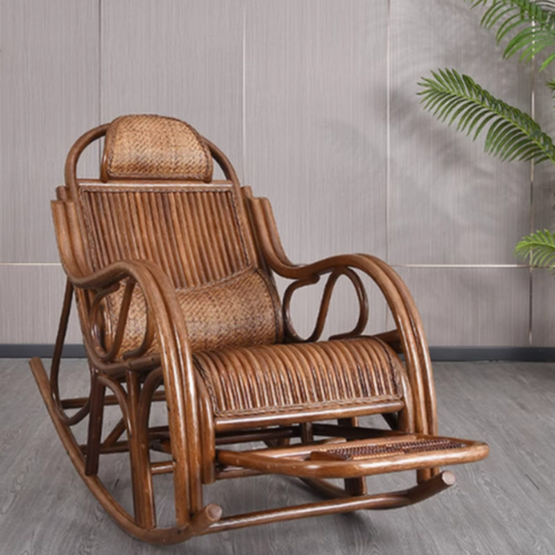 Cocoa Antique Lumber Rocking Accent Chair