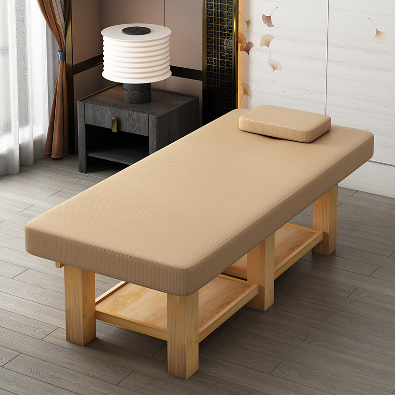 Fixed Height Rectangular Massage Bed with Lumber Base
