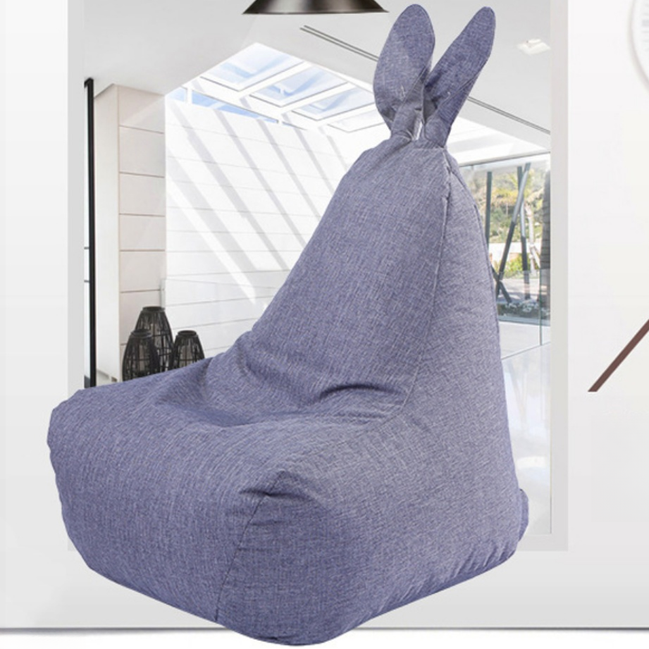 Solid Colour/Argyle Flaxen Sack Chair in Gray/Carnation/Multiple Colours with Removable Cover and Pre-Filled Bean Bag Chair