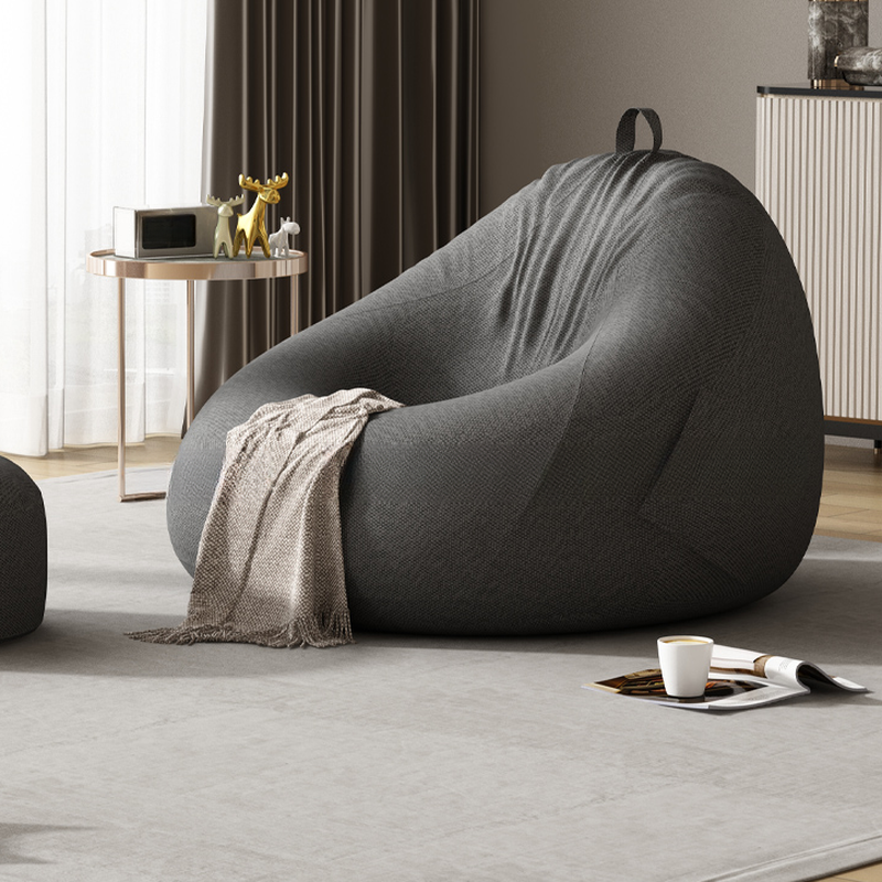 Versatile Bean Bag Set with Flannel Upholstery, Ottoman Option, Movable Design, and Built-in Storage Container