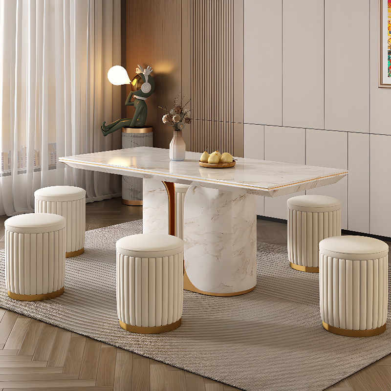 Modern Round Solid Colour Ottoman with Flannel/Leatherette Upholstery and Stockroom Storage