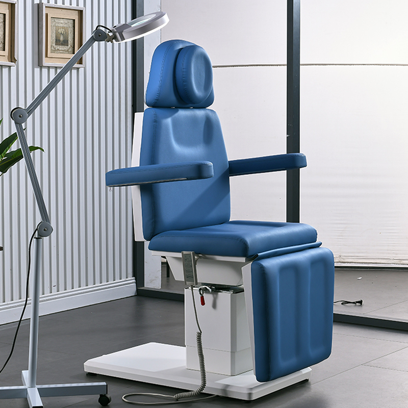 Facial Bed with Stainless Alloy Flexible Height and Rectangle Top