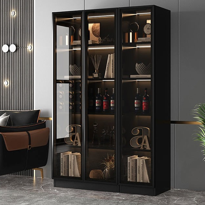 Unfixed Design Wine Bag Holder with Shelf and Doors